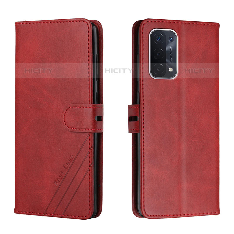 Handytasche Stand Schutzhülle Flip Leder Hülle H02X für OnePlus Nord N200 5G Rot