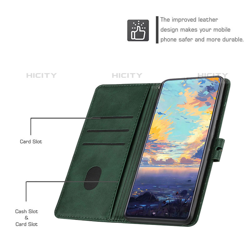 Handytasche Stand Schutzhülle Flip Leder Hülle H02X für Oppo A94 5G groß