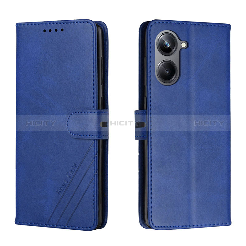 Handytasche Stand Schutzhülle Flip Leder Hülle H02X für Realme 10 Pro 5G Blau