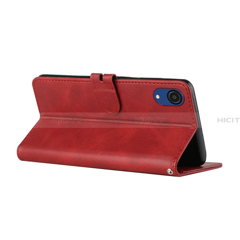 Handytasche Stand Schutzhülle Flip Leder Hülle H02X für Samsung Galaxy A03 Core