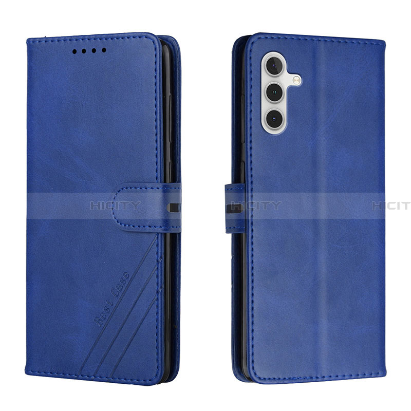 Handytasche Stand Schutzhülle Flip Leder Hülle H02X für Samsung Galaxy A13 5G Blau