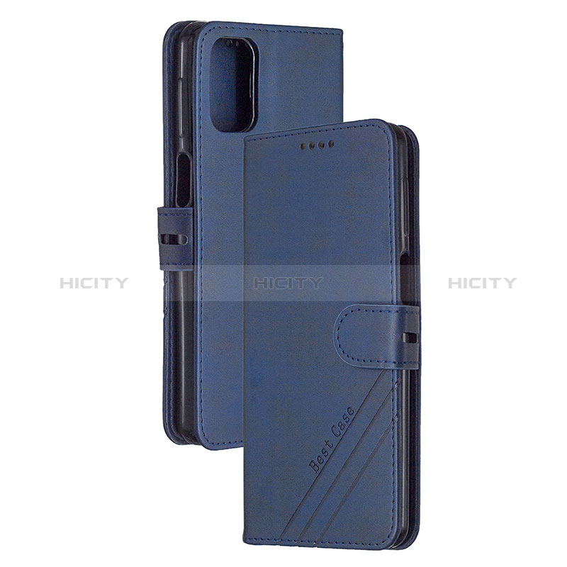 Handytasche Stand Schutzhülle Flip Leder Hülle H02X für Xiaomi Mi 10T 5G Blau