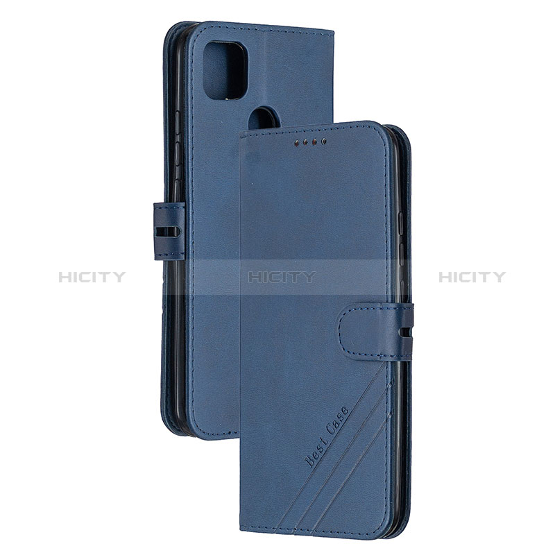 Handytasche Stand Schutzhülle Flip Leder Hülle H02X für Xiaomi POCO C3 Blau Plus