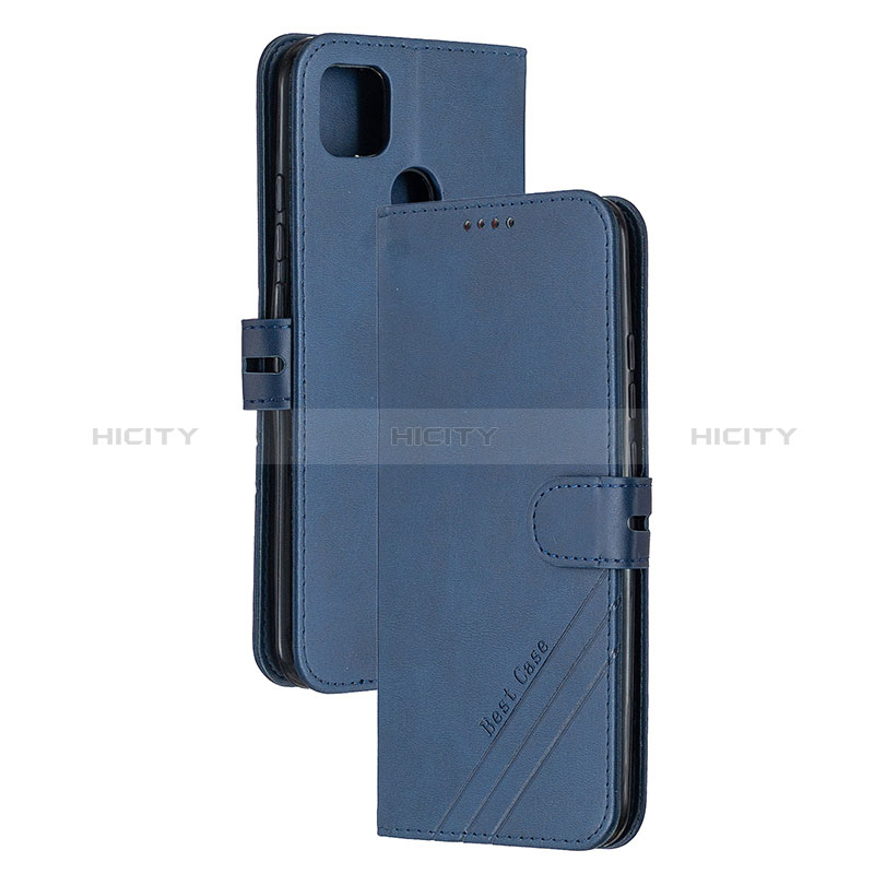 Handytasche Stand Schutzhülle Flip Leder Hülle H02X für Xiaomi POCO C31 Blau