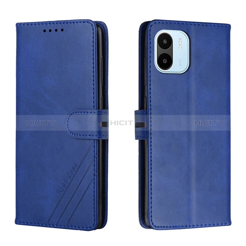 Handytasche Stand Schutzhülle Flip Leder Hülle H02X für Xiaomi Poco C51 Blau