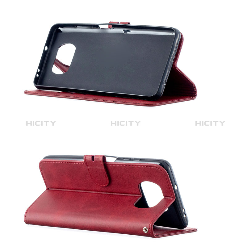 Handytasche Stand Schutzhülle Flip Leder Hülle H02X für Xiaomi Poco X3 Pro groß