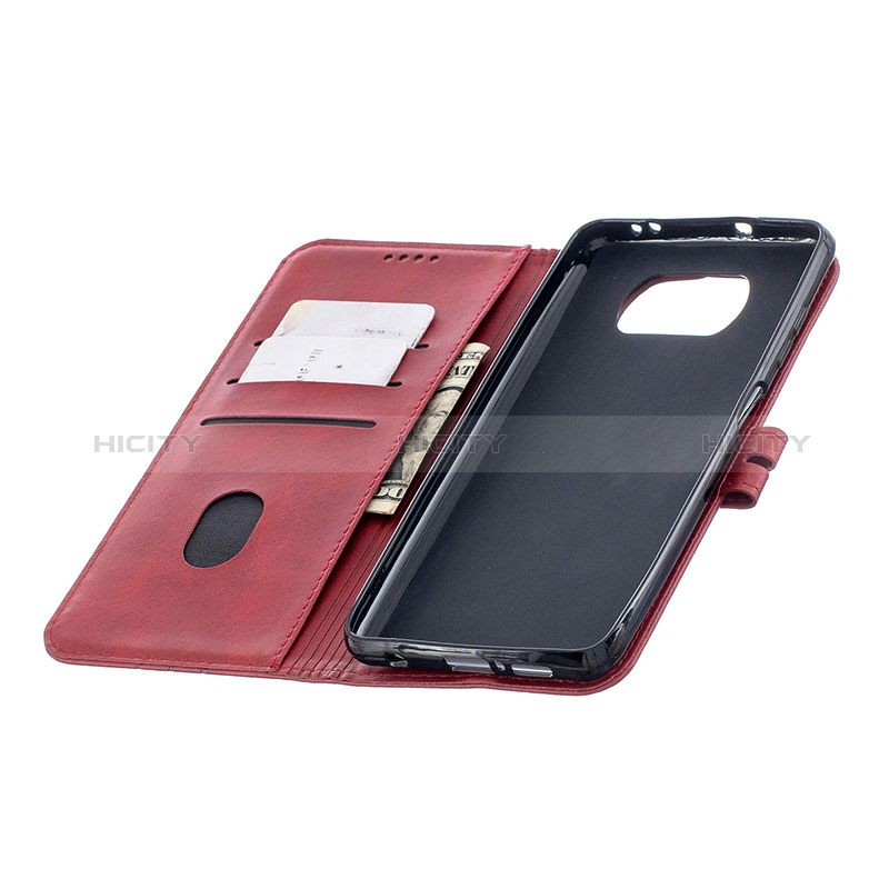 Handytasche Stand Schutzhülle Flip Leder Hülle H02X für Xiaomi Poco X3 Pro groß