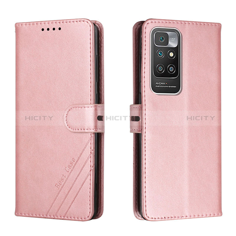 Handytasche Stand Schutzhülle Flip Leder Hülle H02X für Xiaomi Redmi Note 11 4G (2021) Rosegold