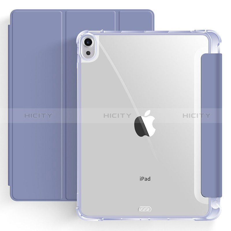 Handytasche Stand Schutzhülle Flip Leder Hülle H03 für Apple iPad Air 5 10.9 (2022) Lavendel Grau Plus