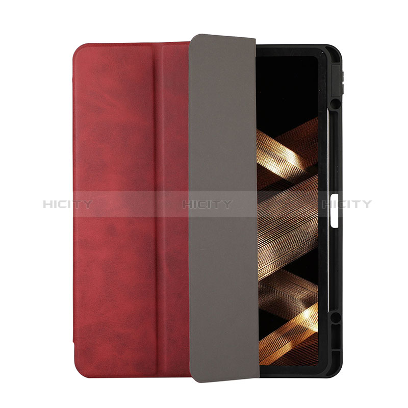 Handytasche Stand Schutzhülle Flip Leder Hülle H03 für Apple iPad Pro 12.9 (2021) Rot Plus