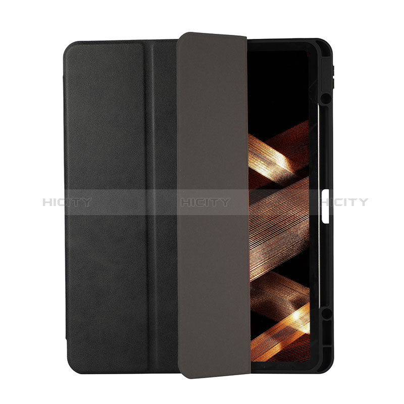 Handytasche Stand Schutzhülle Flip Leder Hülle H03 für Apple iPad Pro 12.9 (2022) Schwarz Plus