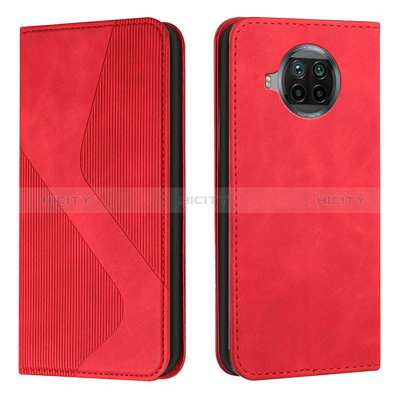 Handytasche Stand Schutzhülle Flip Leder Hülle H03X für Xiaomi Mi 10i 5G Rot Plus