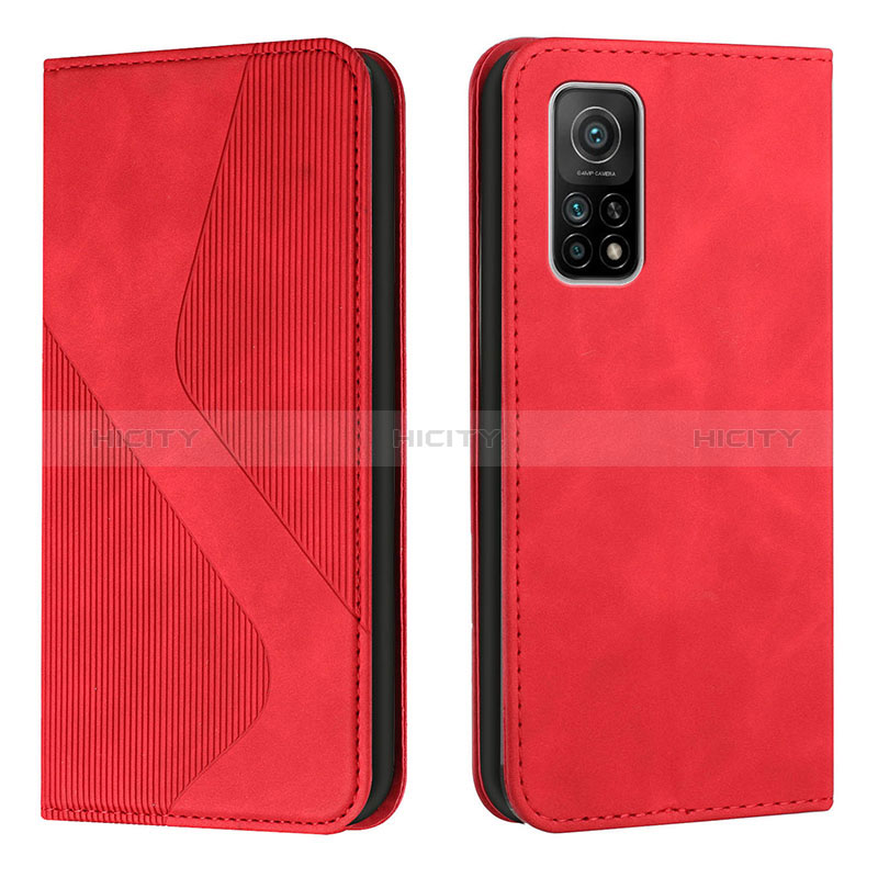 Handytasche Stand Schutzhülle Flip Leder Hülle H03X für Xiaomi Mi 10T Pro 5G Rot Plus