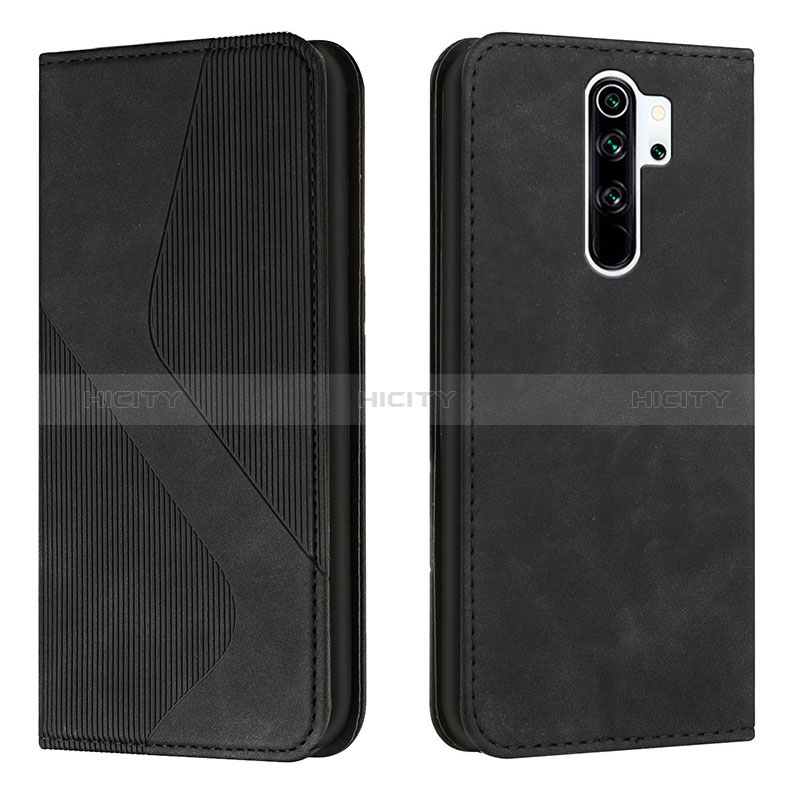 Handytasche Stand Schutzhülle Flip Leder Hülle H03X für Xiaomi Poco M2 Schwarz Plus