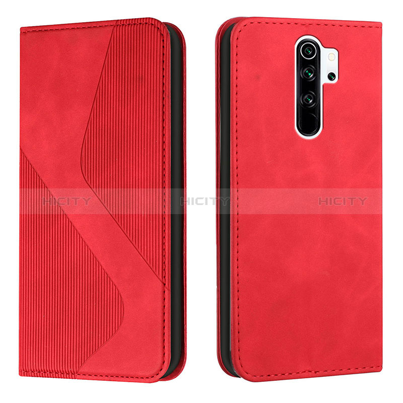Handytasche Stand Schutzhülle Flip Leder Hülle H03X für Xiaomi Redmi 9 Prime India Rot