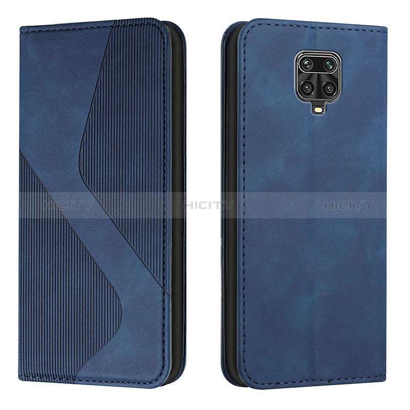 Handytasche Stand Schutzhülle Flip Leder Hülle H03X für Xiaomi Redmi Note 9 Pro Max Blau