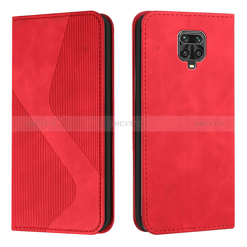 Handytasche Stand Schutzhülle Flip Leder Hülle H03X für Xiaomi Redmi Note 9 Pro Max Rot