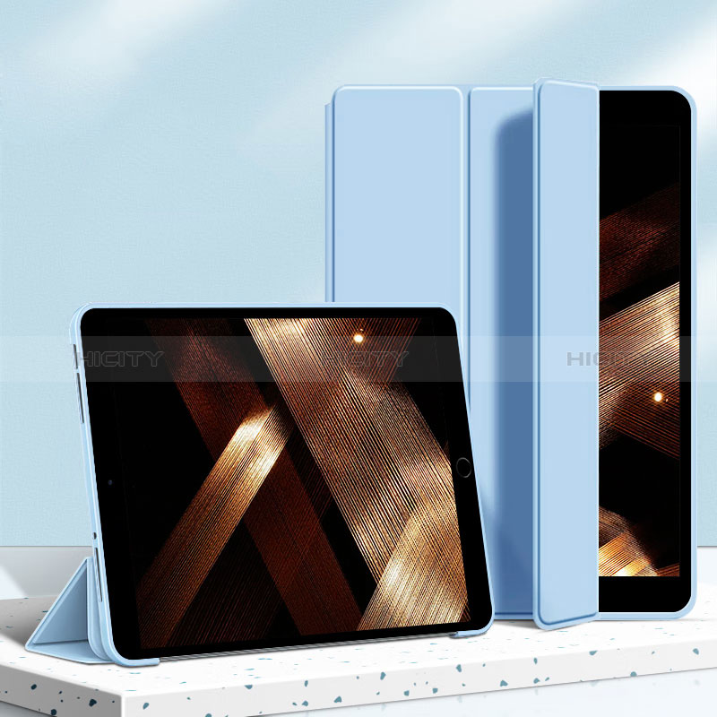 Handytasche Stand Schutzhülle Flip Leder Hülle H04 für Apple iPad 10.2 (2019) Blau Plus