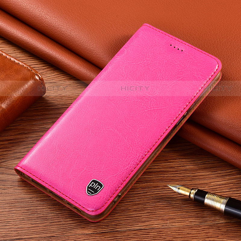 Handytasche Stand Schutzhülle Flip Leder Hülle H04P für Motorola Moto G10 Pink