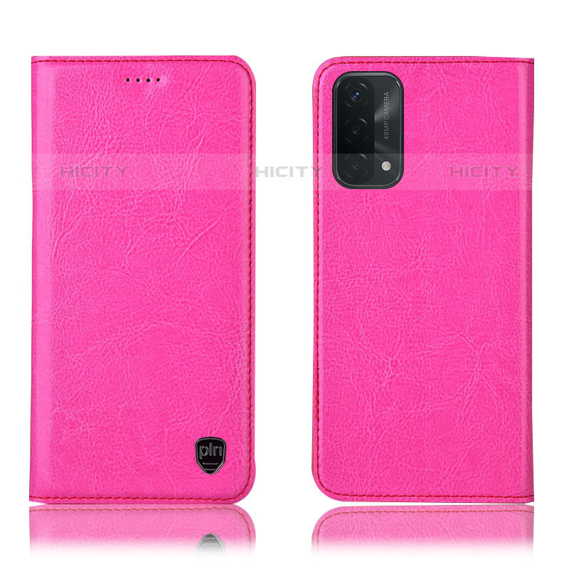 Handytasche Stand Schutzhülle Flip Leder Hülle H04P für OnePlus Nord N200 5G Pink