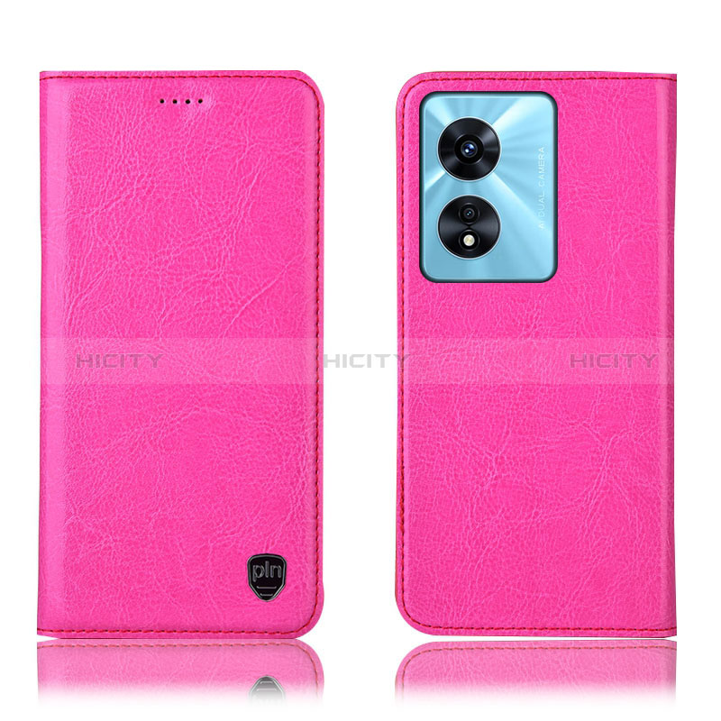 Handytasche Stand Schutzhülle Flip Leder Hülle H04P für Oppo A1 5G Pink