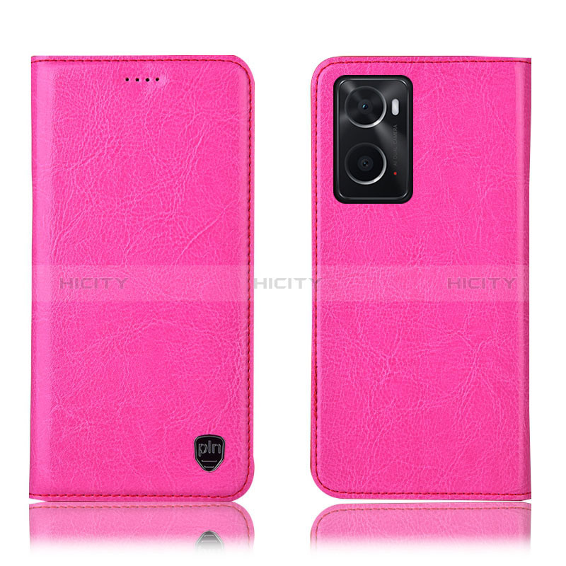 Handytasche Stand Schutzhülle Flip Leder Hülle H04P für Oppo A36 Pink Plus