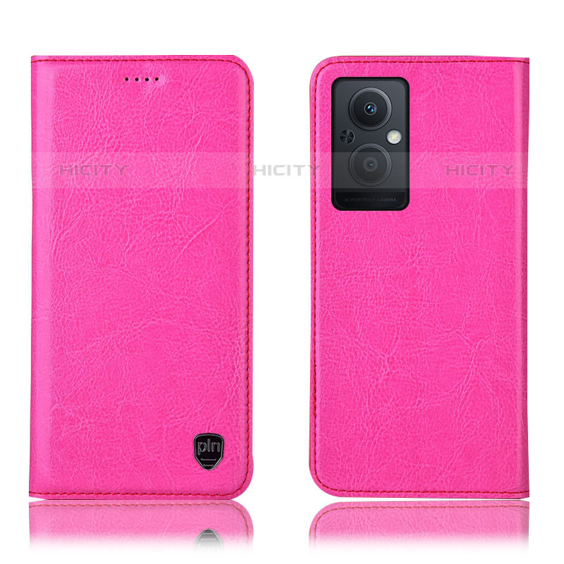 Handytasche Stand Schutzhülle Flip Leder Hülle H04P für Oppo F21 Pro 5G Pink