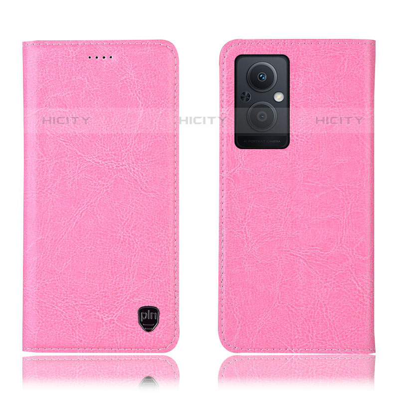 Handytasche Stand Schutzhülle Flip Leder Hülle H04P für Oppo F21s Pro 5G Rosa