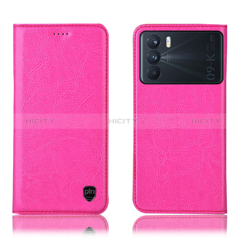 Handytasche Stand Schutzhülle Flip Leder Hülle H04P für Oppo K9 Pro 5G Pink Plus