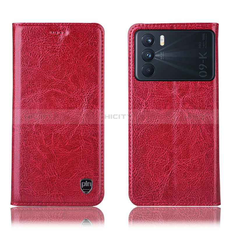 Handytasche Stand Schutzhülle Flip Leder Hülle H04P für Oppo K9 Pro 5G Rot Plus