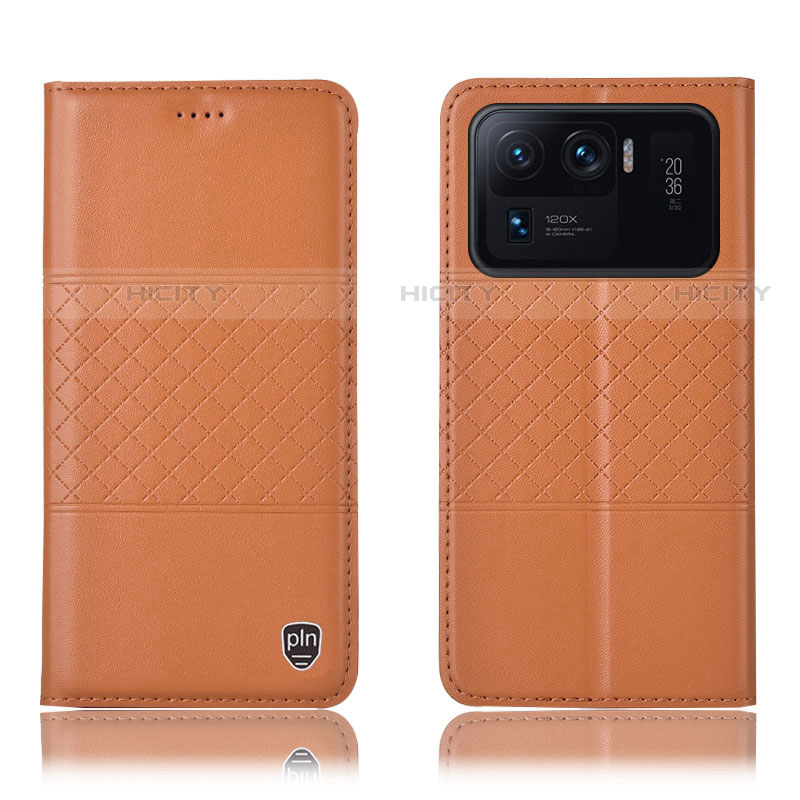 Handytasche Stand Schutzhülle Flip Leder Hülle H04P für Xiaomi Mi 11 Ultra 5G Orange