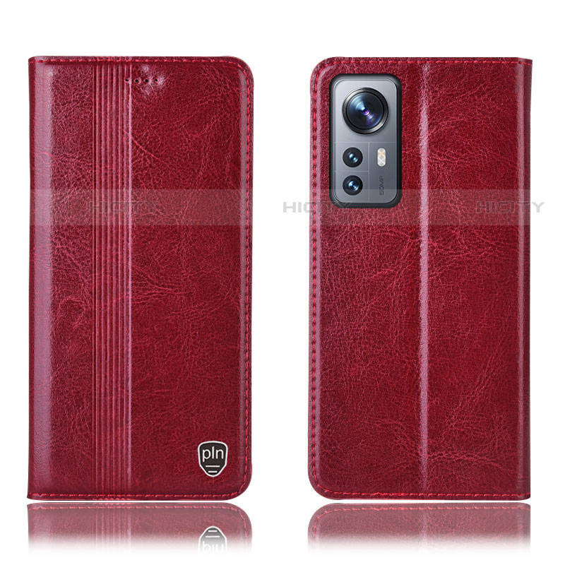 Handytasche Stand Schutzhülle Flip Leder Hülle H04P für Xiaomi Mi 12 Pro 5G Rot