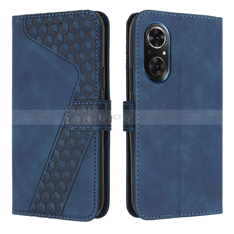 Handytasche Stand Schutzhülle Flip Leder Hülle H04X für Huawei Honor 50 SE 5G Blau