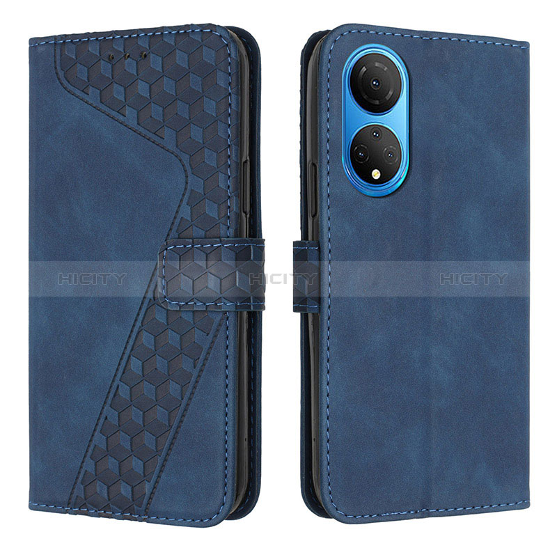 Handytasche Stand Schutzhülle Flip Leder Hülle H04X für Huawei Honor X7 Blau