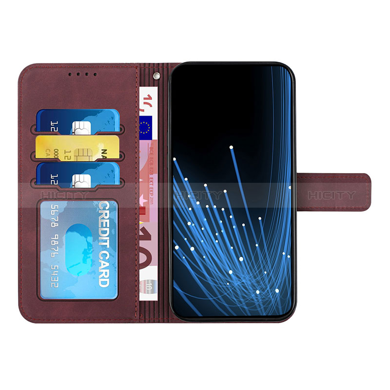 Handytasche Stand Schutzhülle Flip Leder Hülle H04X für Motorola Moto E13