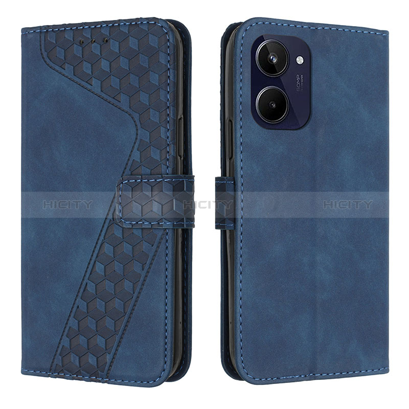 Handytasche Stand Schutzhülle Flip Leder Hülle H04X für Realme 10 4G Blau