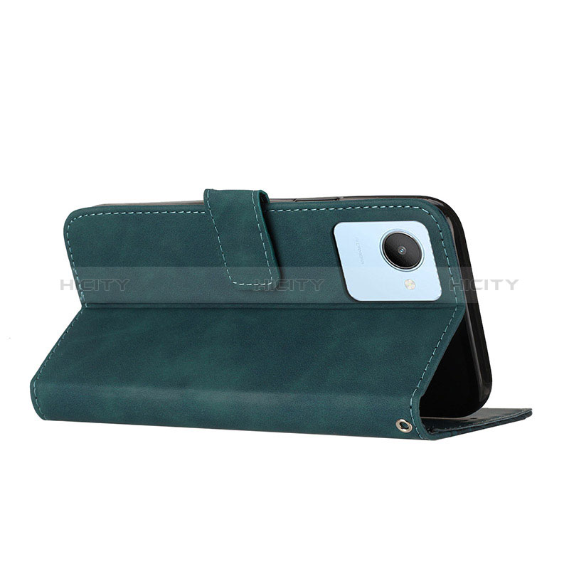 Handytasche Stand Schutzhülle Flip Leder Hülle H04X für Realme C30