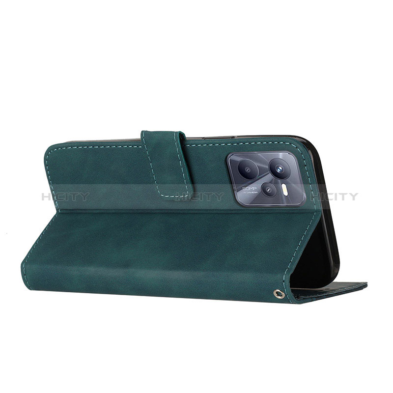 Handytasche Stand Schutzhülle Flip Leder Hülle H04X für Realme C35