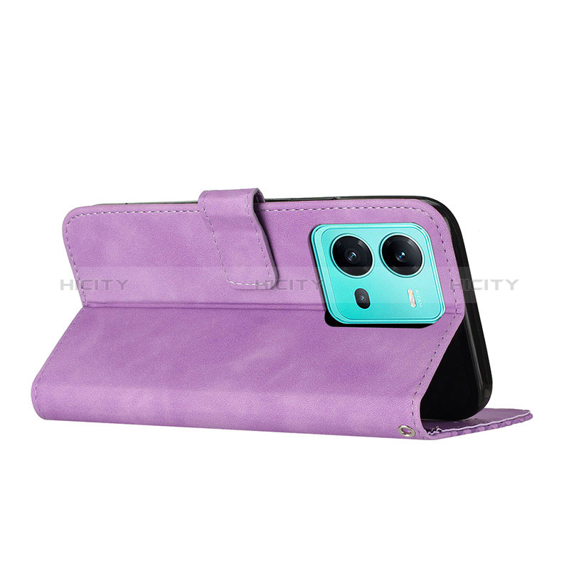 Handytasche Stand Schutzhülle Flip Leder Hülle H04X für Vivo V25 5G