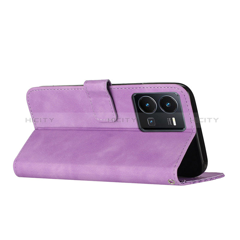 Handytasche Stand Schutzhülle Flip Leder Hülle H04X für Vivo Y35 4G groß