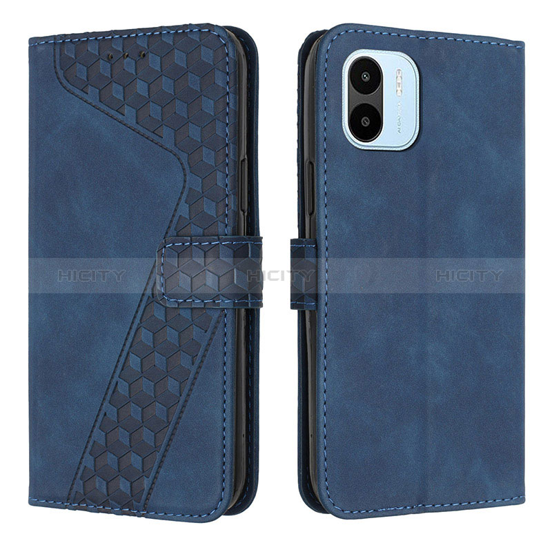 Handytasche Stand Schutzhülle Flip Leder Hülle H04X für Xiaomi Poco C50 Blau Plus