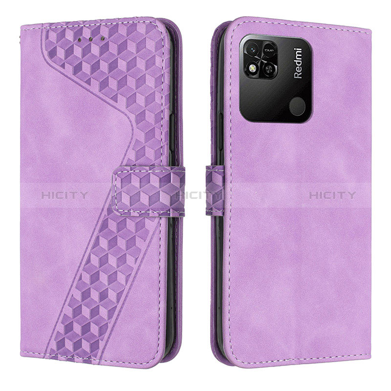 Handytasche Stand Schutzhülle Flip Leder Hülle H04X für Xiaomi Redmi 9C Violett