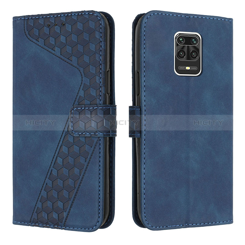 Handytasche Stand Schutzhülle Flip Leder Hülle H04X für Xiaomi Redmi Note 9 Pro Blau