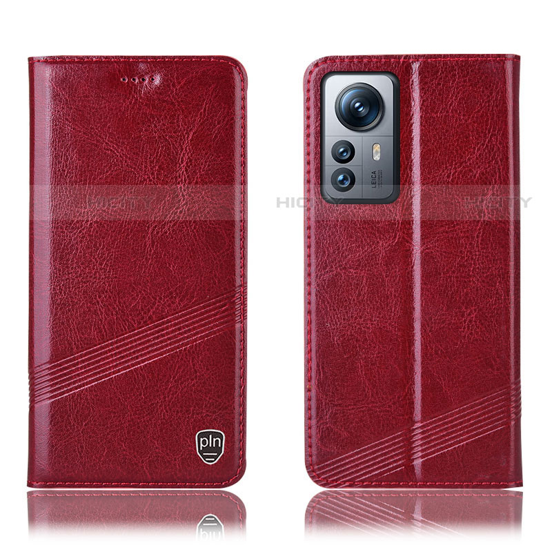 Handytasche Stand Schutzhülle Flip Leder Hülle H05P für Xiaomi Mi 12X 5G Rot Plus