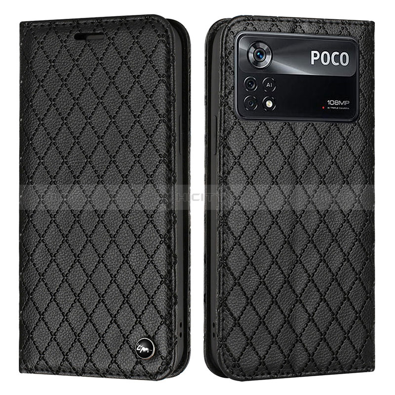 Handytasche Stand Schutzhülle Flip Leder Hülle H05X für Xiaomi Poco X4 Pro 5G groß
