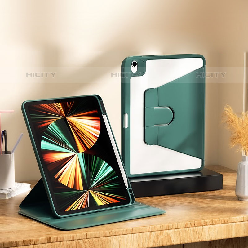 Handytasche Stand Schutzhülle Flip Leder Hülle H06 für Apple iPad Air 4 10.9 (2020) Grün