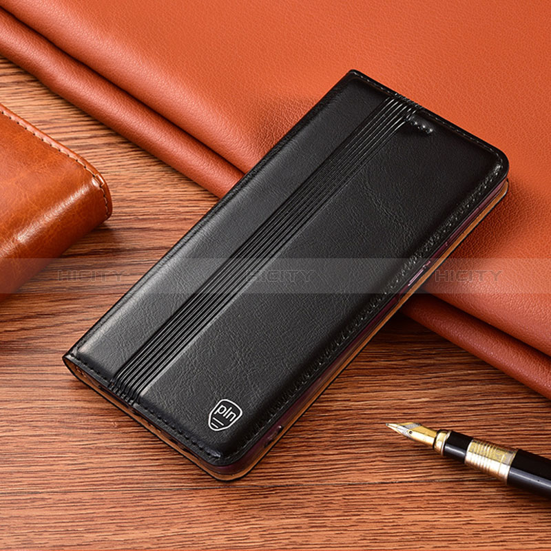 Handytasche Stand Schutzhülle Flip Leder Hülle H06P für Oppo A2 Pro 5G Schwarz