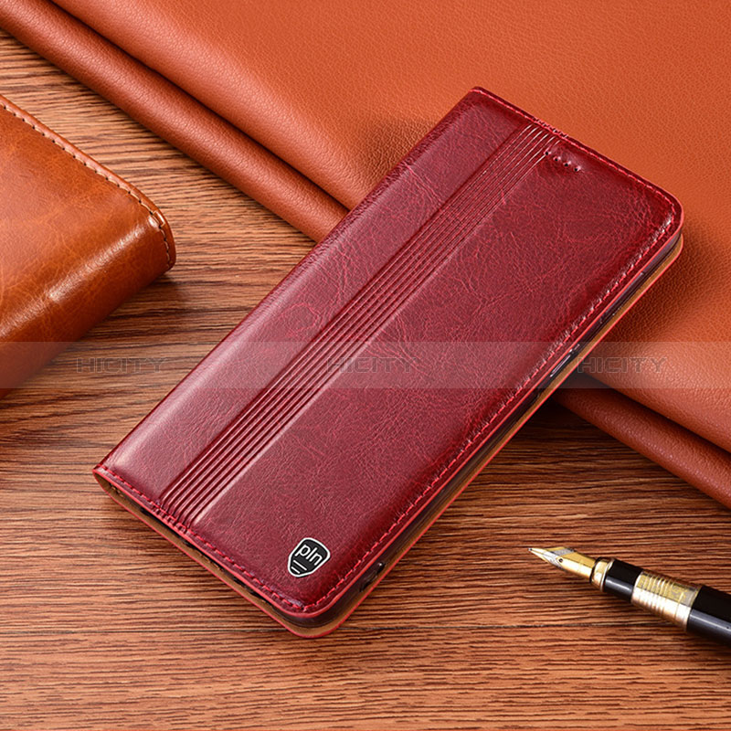 Handytasche Stand Schutzhülle Flip Leder Hülle H06P für Xiaomi Redmi 9 Prime India Rot Plus