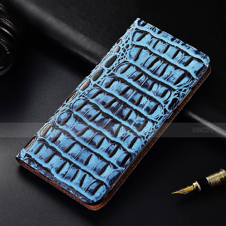 Handytasche Stand Schutzhülle Flip Leder Hülle H07 für Apple iPhone 13 Mini Blau