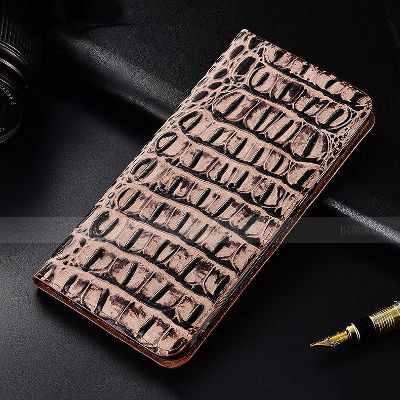 Handytasche Stand Schutzhülle Flip Leder Hülle H07 für Apple iPhone 14 Pro Rosegold Plus